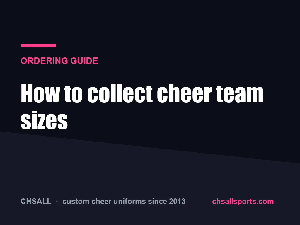 How to Collect Cheer Team Sizes