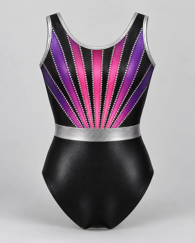 Sunrise Ray Sleeveless Leotard – back view