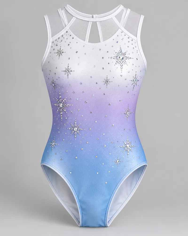 Lavender Sky Star Cluster Leotard – front view