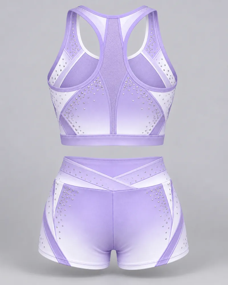 Lavender Racerback Practice Set – back view