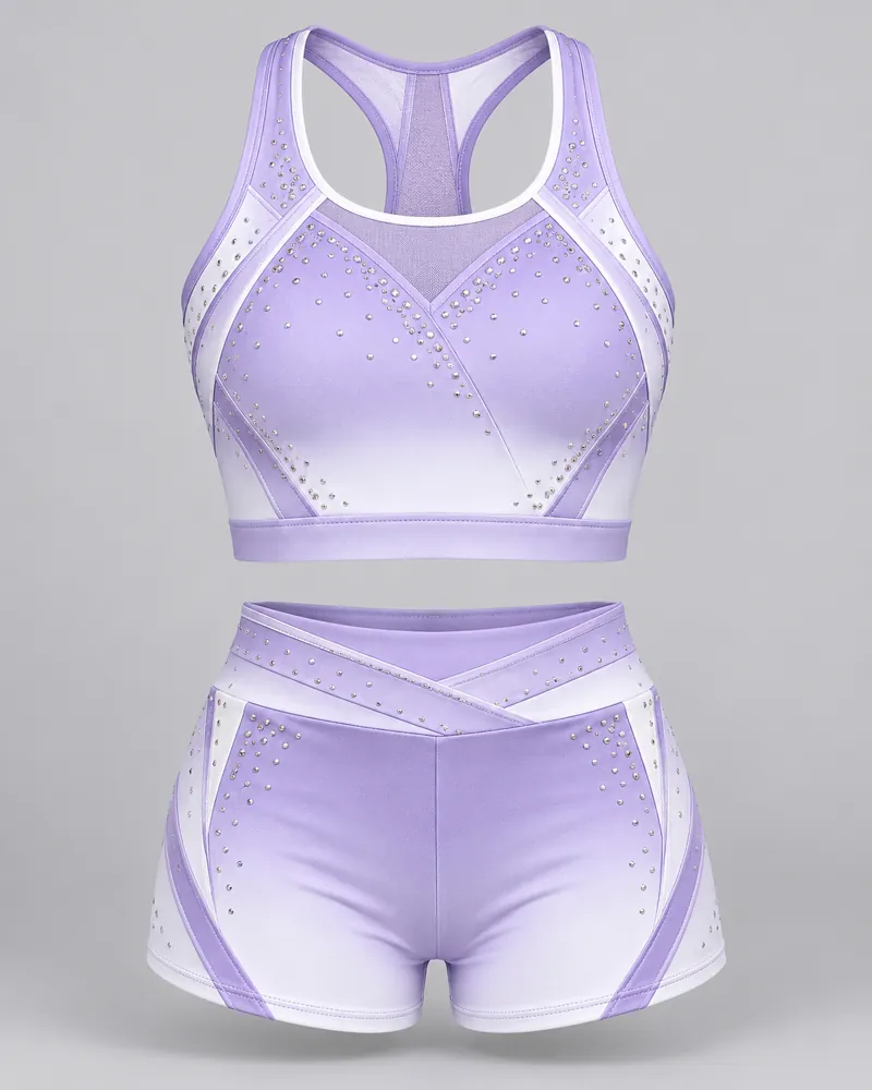 Lavender Racerback Practice Set – front view