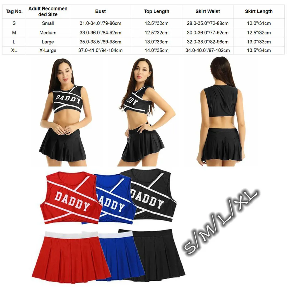 CHSALL Women's 100% Polyester Rhinestone Cheerleader Outfits Shiny Cheerleading Uniform Costume Long Sleeve Hollow Crop Top + – photo 6