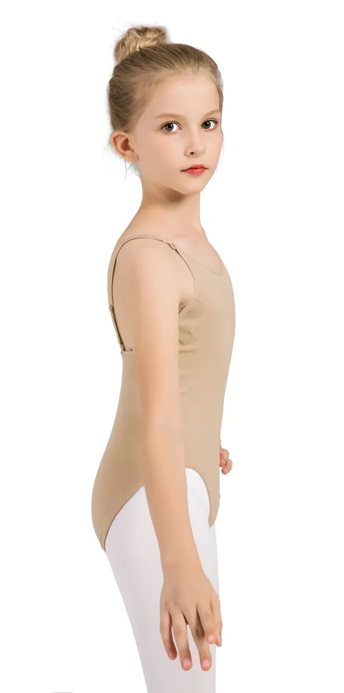CHSALL Seamless Nude Dance Leotard Girls Ballet Gymnastics Undergarment Convertible Straps – photo 2
