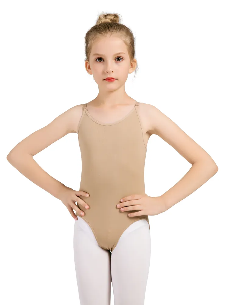 CHSALL Seamless Nude Dance Leotard Girls Ballet Gymnastics Undergarment Convertible Straps – photo 3