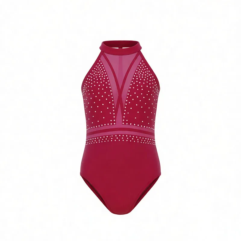 Girls' Sleeveless Gymnastics Dance Leotard High-Performance Printed Spandex Children Gymnastic Practice Wear – photo 3
