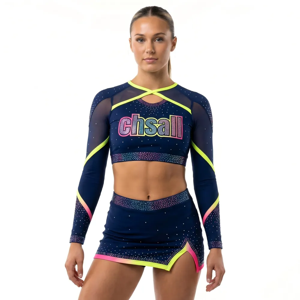 Adults Cheerleading Team Uniforms Cheerleader Clothing Sublimation for Dance Performance and Practice – photo 3