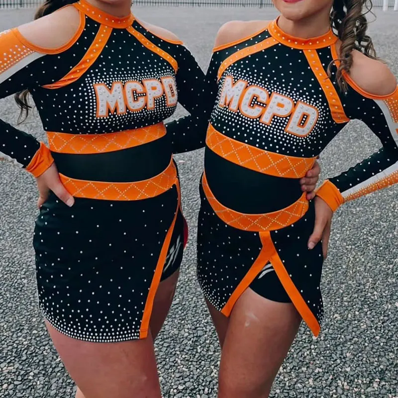 Women's Long Sleeve Cheerleading Uniform Sets Youth Team School Celebration Cheerleader Costume Sublimation – photo 2