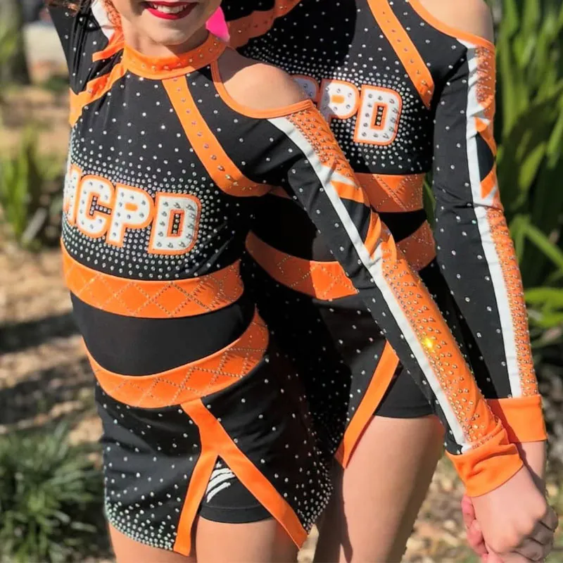 Women's Long Sleeve Cheerleading Uniform Sets Youth Team School Celebration Cheerleader Costume Sublimation – photo 6