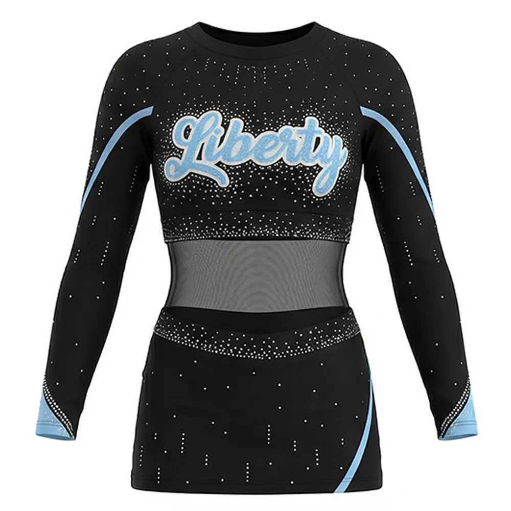 Breathable Children's Cheerleading Uniform Sets Spandex/Polyester Material – photo 2