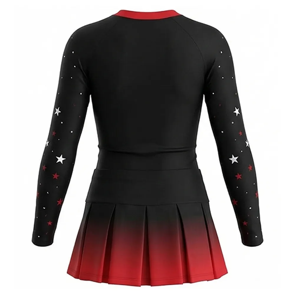 New Your Own Design Youth Cheerleading Uniform Sets Sparkle Design Women's Spandex/Polyester Cheer – photo 2