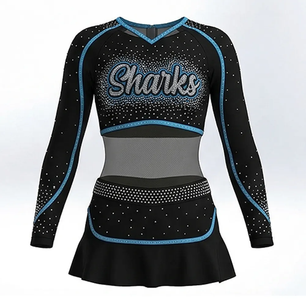Fast Delivery Low MOQ Children's Cheerleading Uniform Sets Spandex/Polyester for Basketball and Festival Celebrations – photo 3