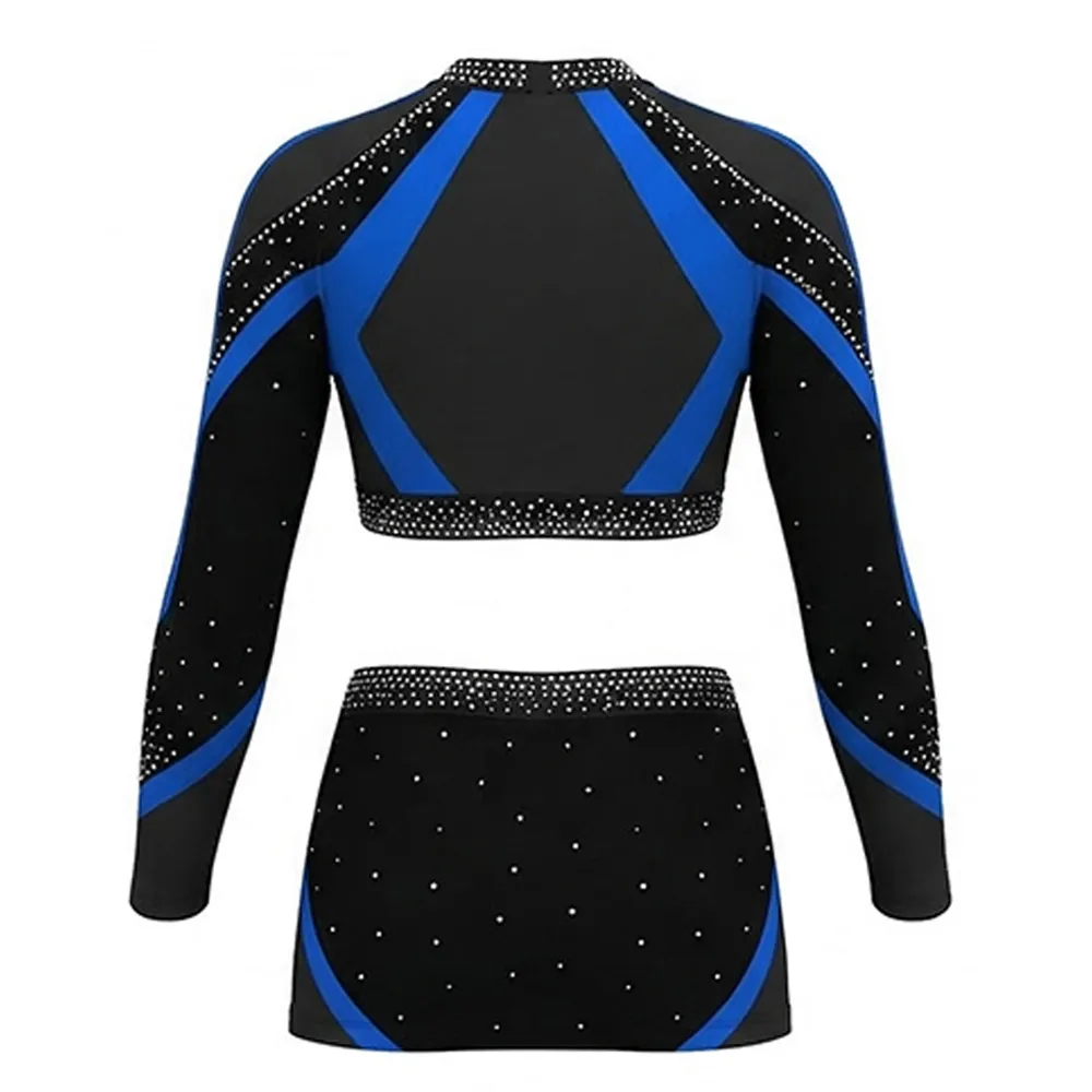 Women Cheerleading Uniform Sets Spandex/Polyester for Special Occasions Practice Fitness Sports – photo 4