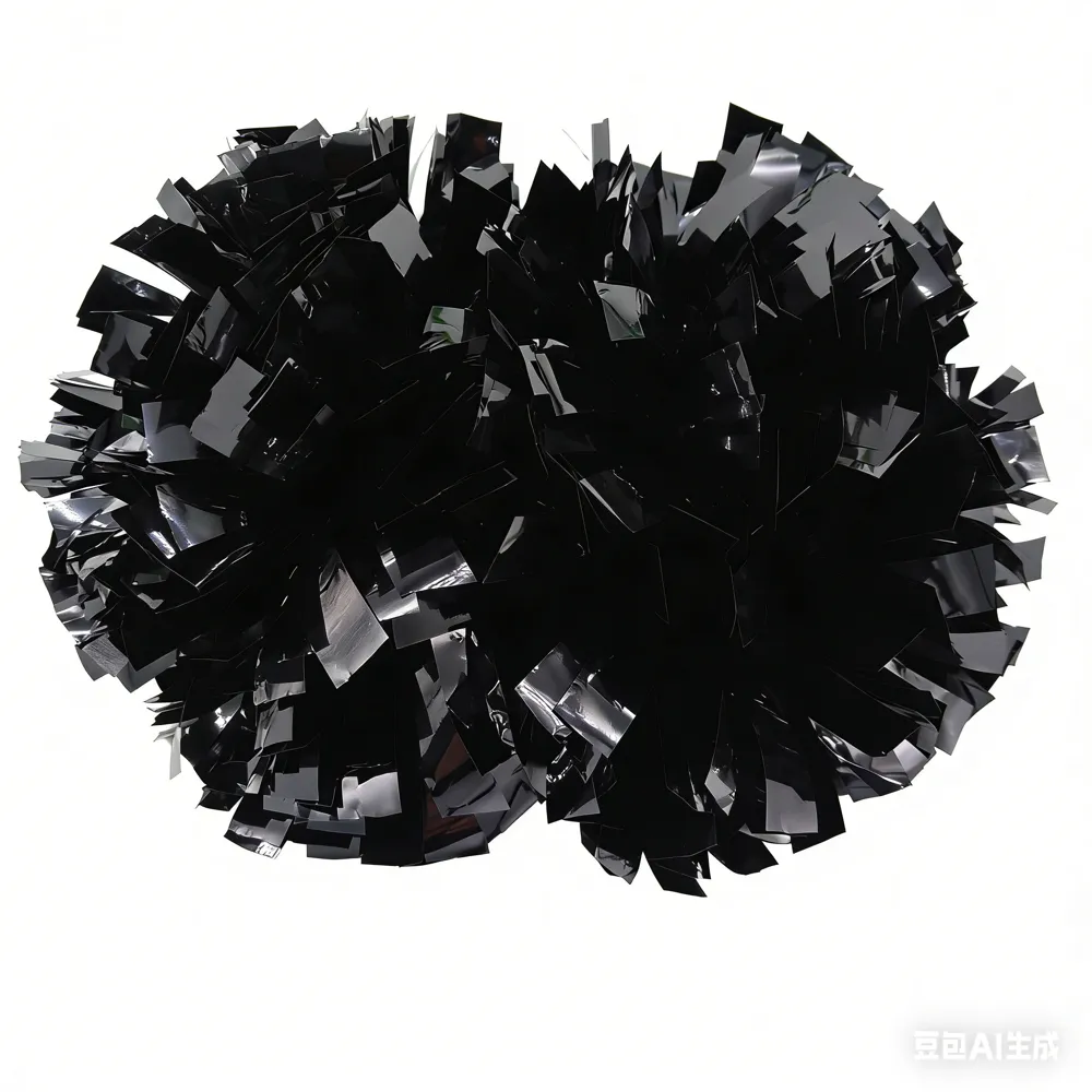 Cheerleading Poms Red Black CHSALL PET Durable Professional for School Cheerleaders – photo 2