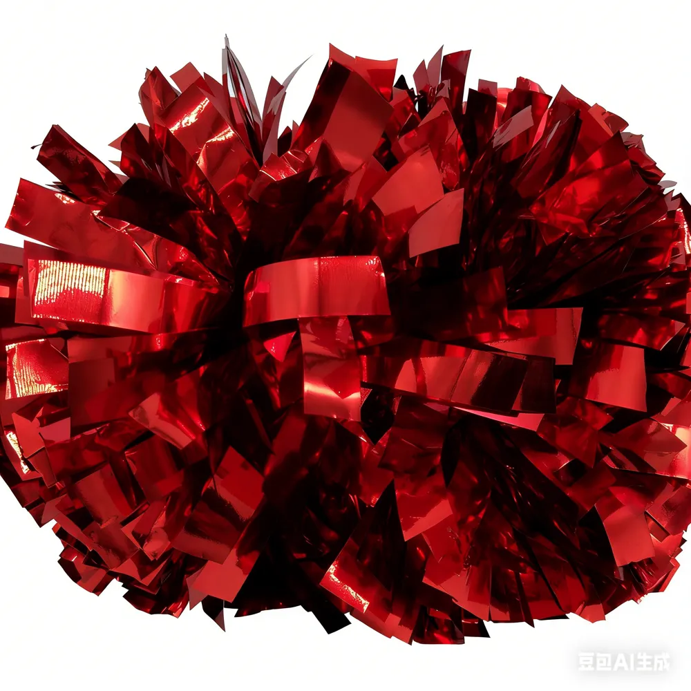 Cheerleading Poms Red Black CHSALL PET Durable Professional for School Cheerleaders – photo 4