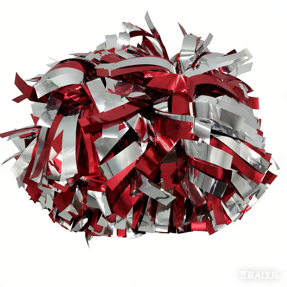 Cheerleading Poms Red Black CHSALL PET Durable Professional for School Cheerleaders – photo 6