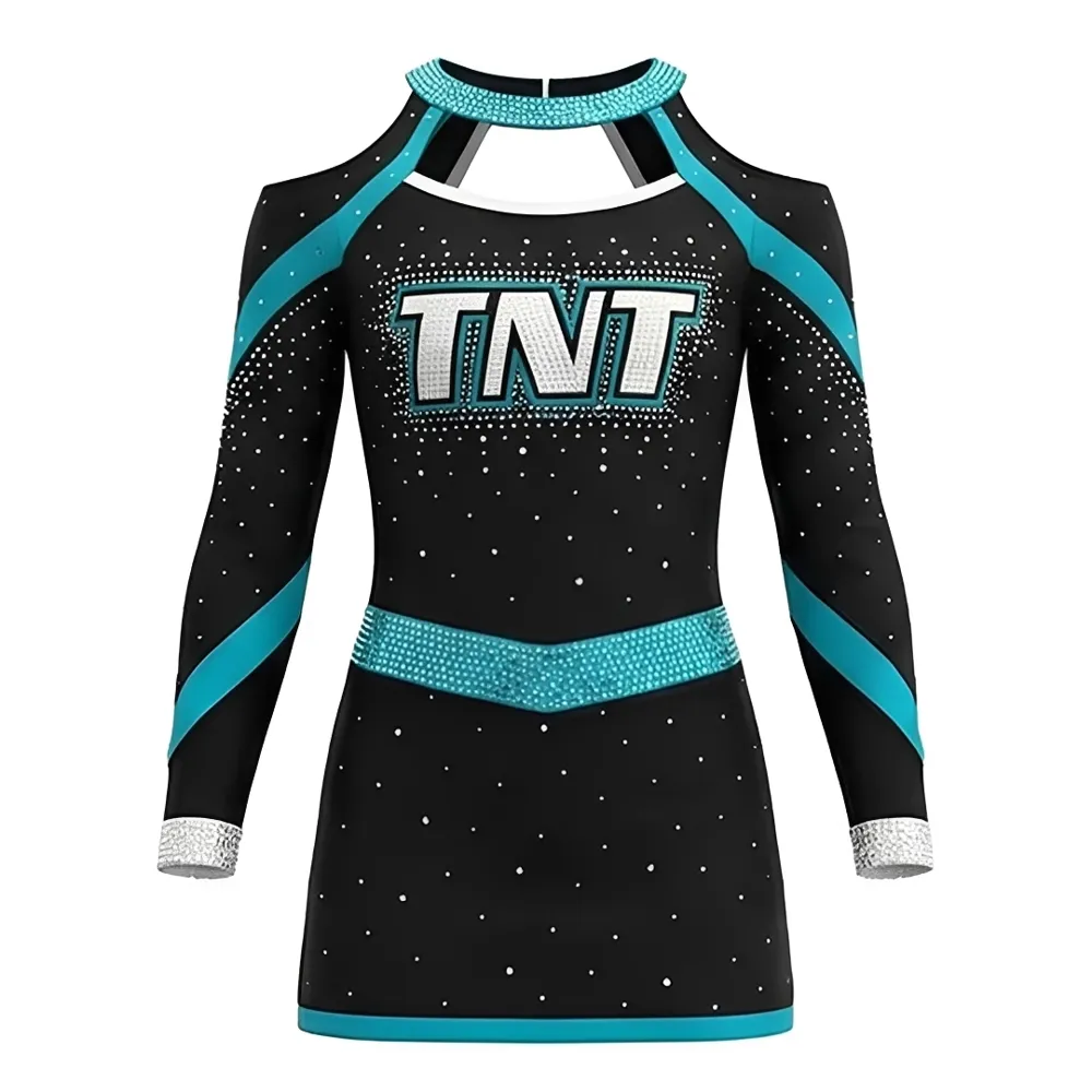 Women's All-Star Cheerleading Uniform Sets Spandex/Polyester for Rugby Match – photo 2