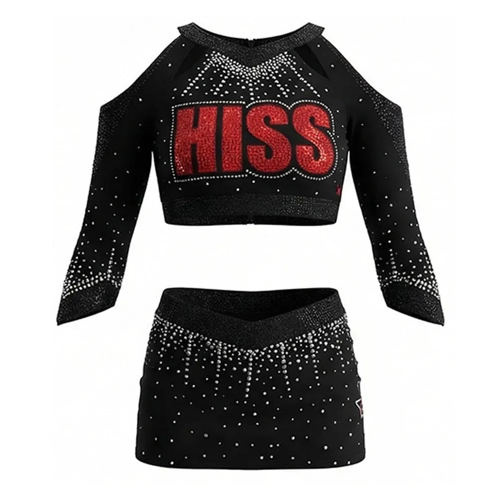 All Star Cheerleading Uniform Sets for Kids Toddlers Sparkle Design Spandex/Polyester Material for Festival Celebrations – photo 2