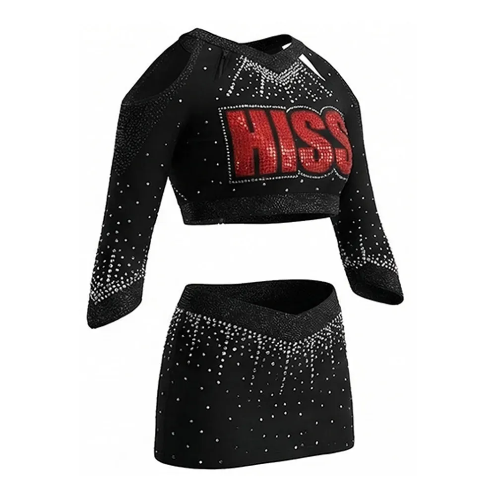 All Star Cheerleading Uniform Sets for Kids Toddlers Sparkle Design Spandex/Polyester Material for Festival Celebrations – photo 3