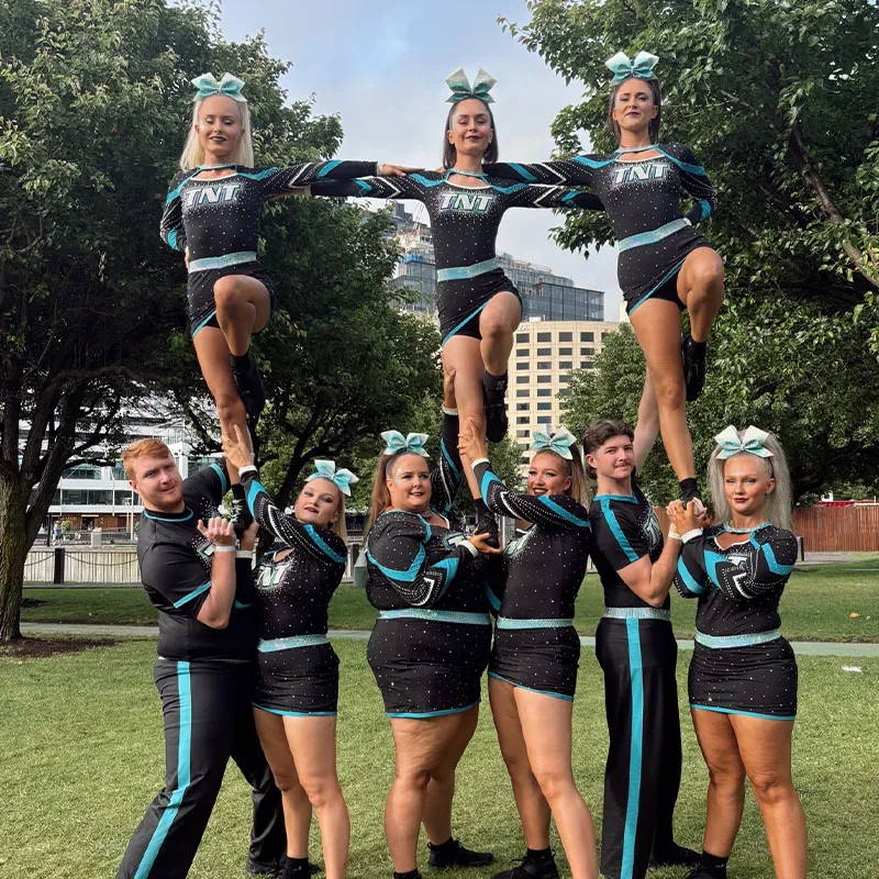 Cheerleading Uniforms Sublimation Children Cheerleader Team Cheer Dance Wear for Competition Cheerleading Wear – photo 2