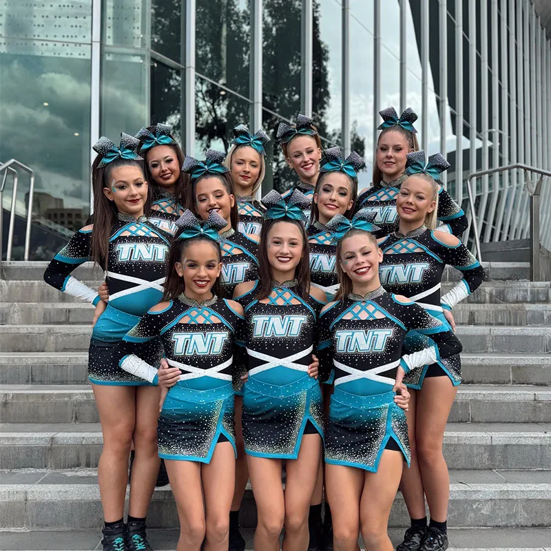 Cheerleading Uniforms Sublimation Children Cheerleader Team Cheer Dance Wear for Competition Cheerleading Wear – photo 3