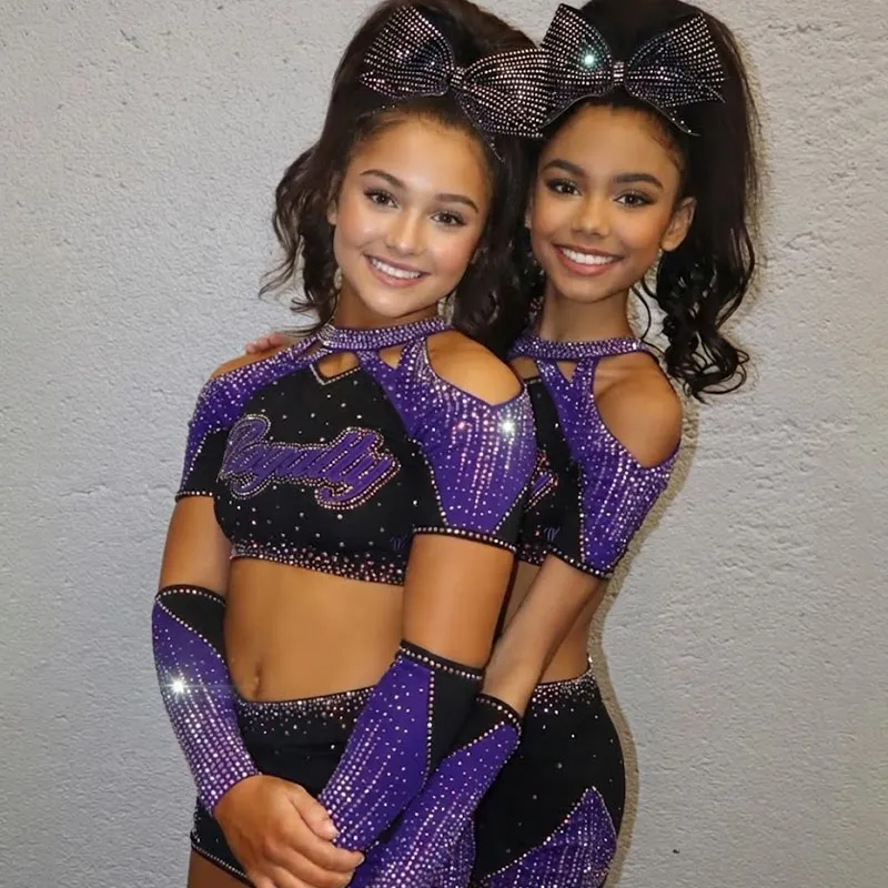 Cheerleading Uniform Sets Youth Sideline Competition Cheer Outfit Spandex/Polyester Fast Delivery – photo 2