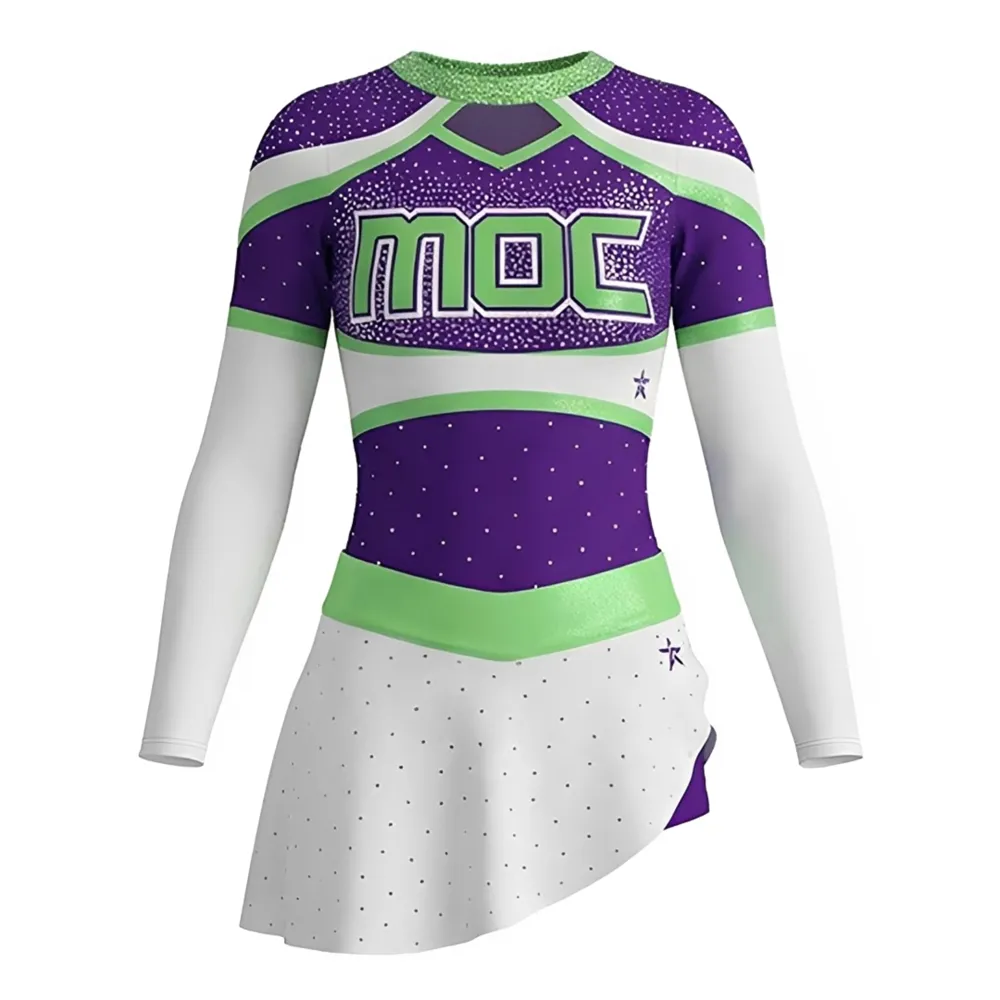 New Design Cheerleading Uniforms Beautifully Designed Made Fabric Free of Charge for Festival Celebration – photo 2