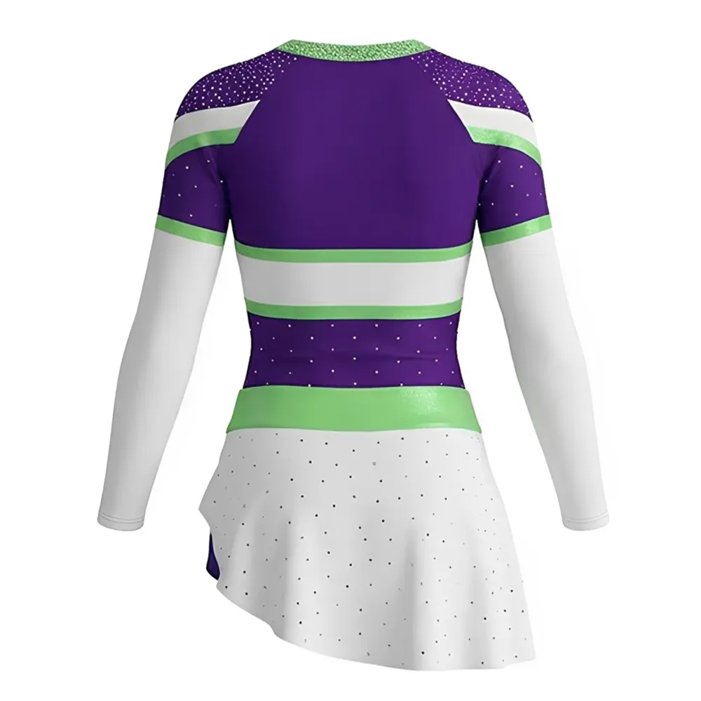 New Design Cheerleading Uniforms Beautifully Designed Made Fabric Free of Charge for Festival Celebration – photo 3