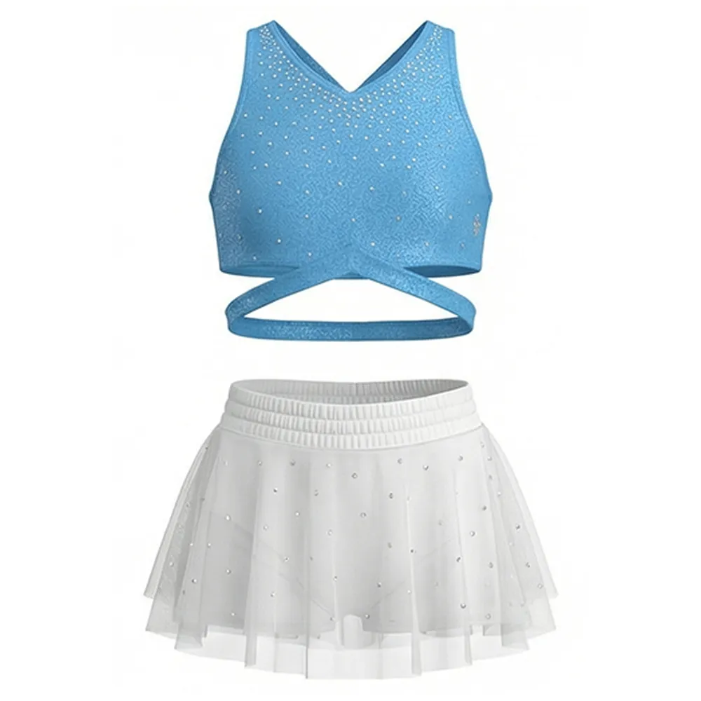 New Cheerleading Uniforms Girls Wear Crop Top Cheer Uniform Cheerleading Uniforms for Competitions – photo 2