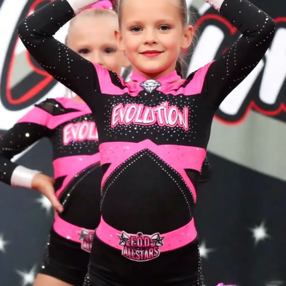 Cheerleading Uniforms Youth Cheer Set Spandex Polyester 240gsm Practice Wear Sizes XS-3XL – photo 3