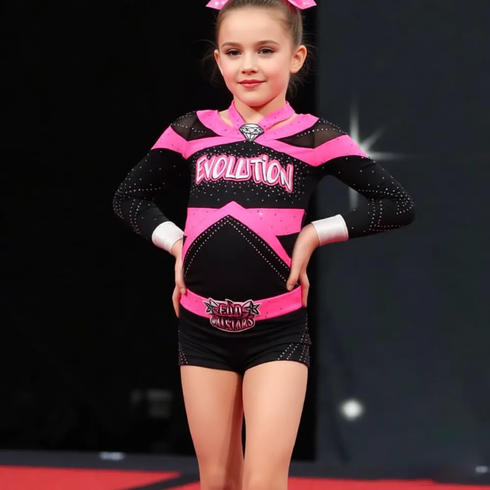 Women Cheer Dance Team Uniforms Cheerleader Costume Competition Cheerleading Uniforms for Dance Performance – photo 2
