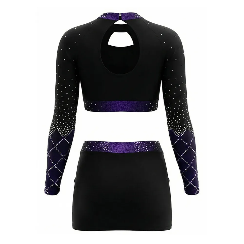 Cheerleading Uniform Color Logo Cheer Team Training Match Game Day Performance Costumes for School College – photo 4