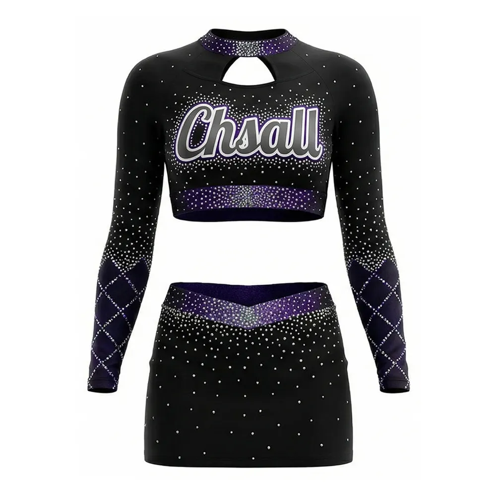 Cheerleading Uniform Color Logo Cheer Team Training Match Game Day Performance Costumes for School College – photo 5