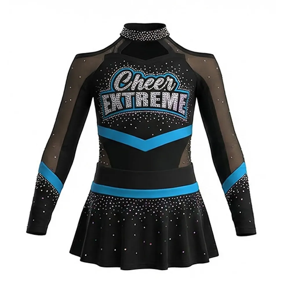 Cheerleading Uniform High Waist Cheer Squad Game Day Parade Carnival Athletic Outfits – photo 2