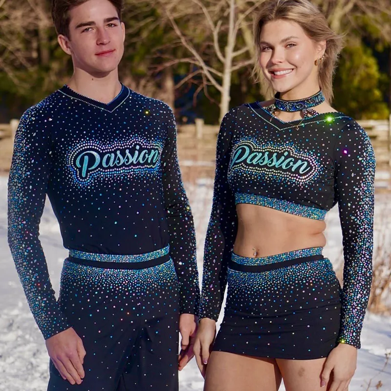 High School Cheerleading Uniform Lightweight Soft Fabric High Elasticity Great for Competition – photo 3