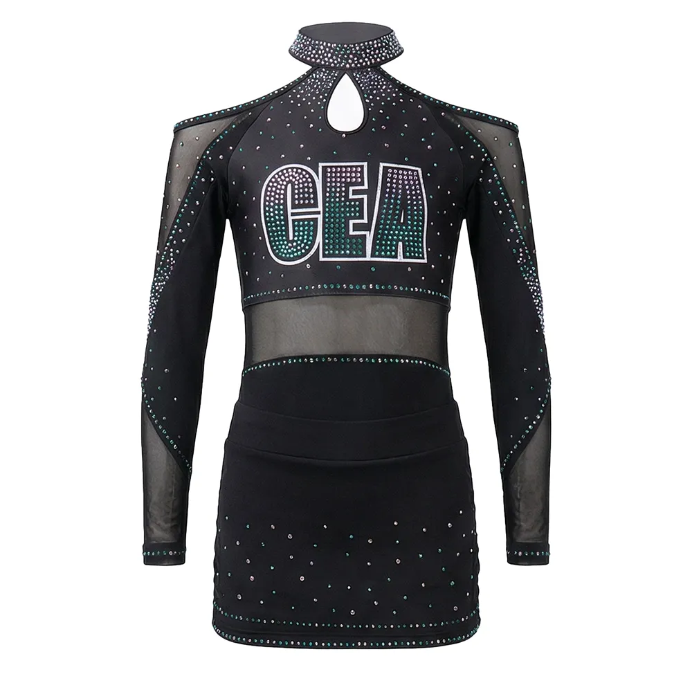 CheerLeading Uniform Breathable Stretch Fabric Quick Dry Lightweight Cheerleading Uniforms For Competition Performance – photo 3