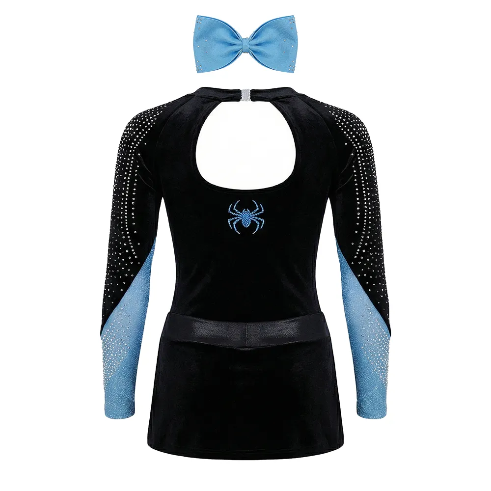 Cheerleader Outfit Kids Cheer Uniform Rhinestone Dance Costumes Sublimation Cheerleading Uniforms for Women – photo 2