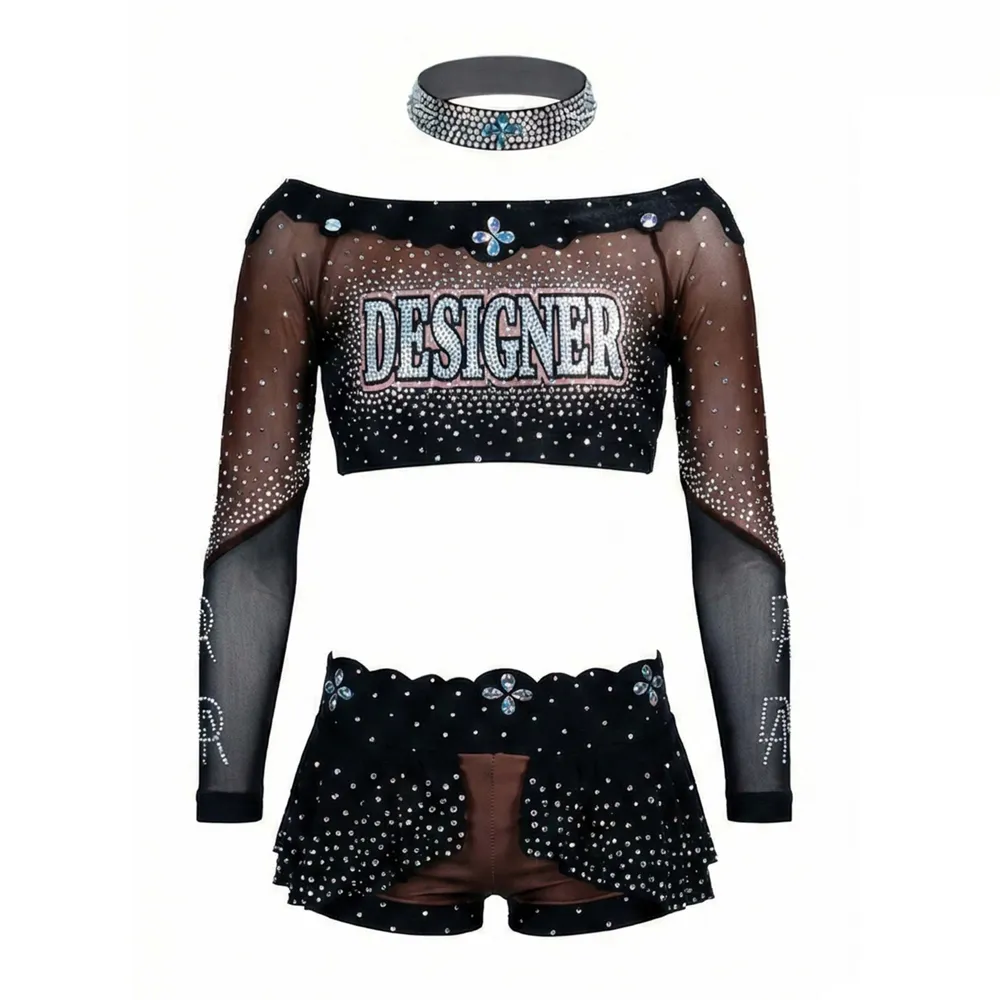 Premium Competition CheerLeading Uniform Moisture Wicking Quick Dry Fabric Durable Stitching Ideal For Team Match Practice – photo 2