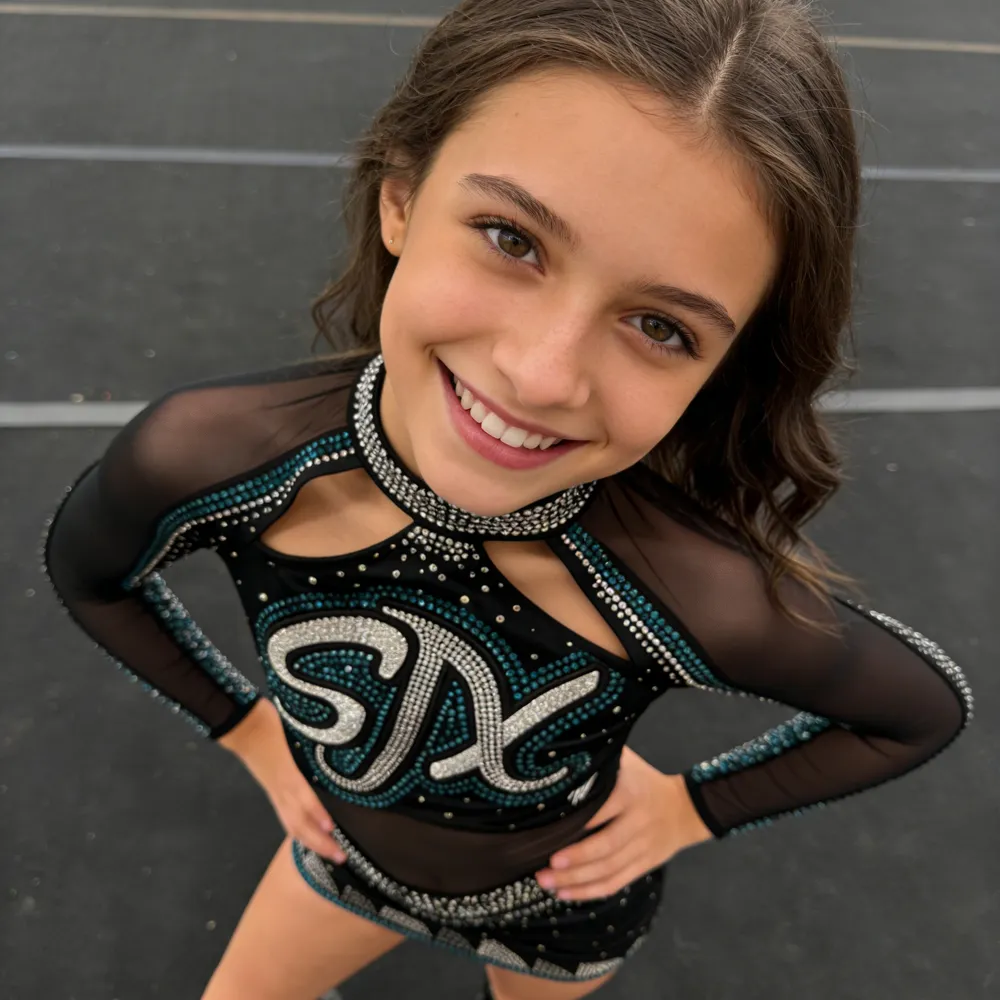 Premium Competition CheerLeading Uniform Moisture Wicking Quick Dry Fabric Durable Stitching Ideal For Team Match Practice – photo 4