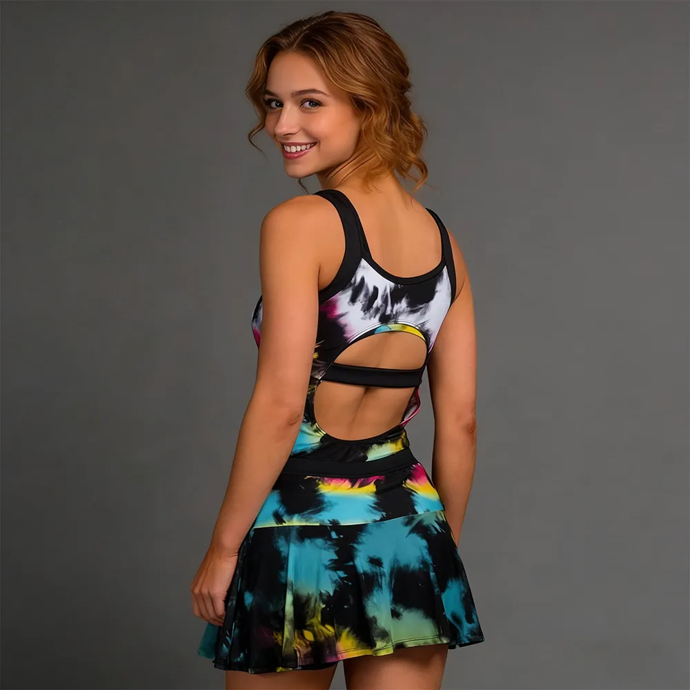 Professional Cheerleading Sports Bra Uniform Black Iridescent Rhinestone Halter Cheer Wear Phoenix Team Cheer Practice Outfit – photo 3