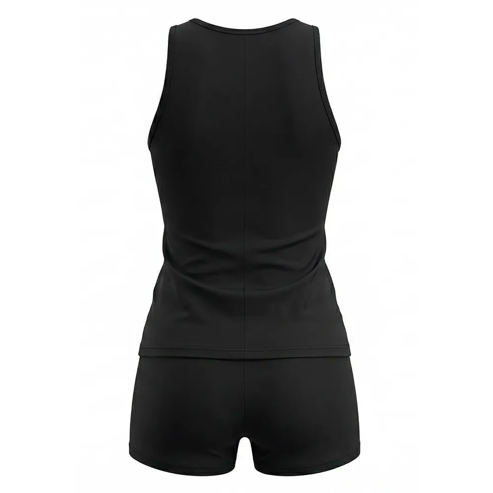 Sparkle Cheerleading Uniform Black Snowflake Rhinestone Cheer Wear Tank Top Uniform with Shorts – photo 3