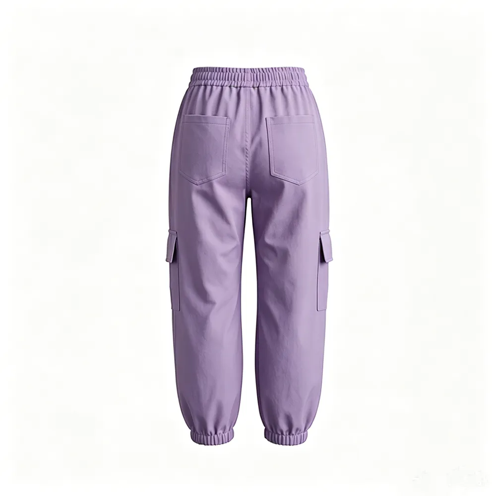 Kids Superhero Print Neon Color Cargo Pants Hip Hop Dance Outfit with Elastic Waist for Stage Performance – photo 4