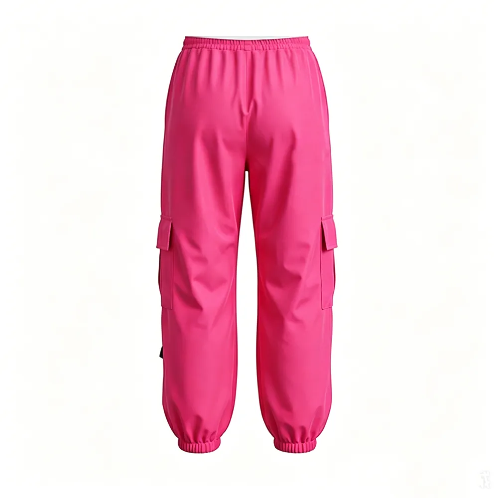 Bright Neon Kids Streetwear Cargo Pants Hip Hop Dance Costume for Jazz Stage Competition – photo 4