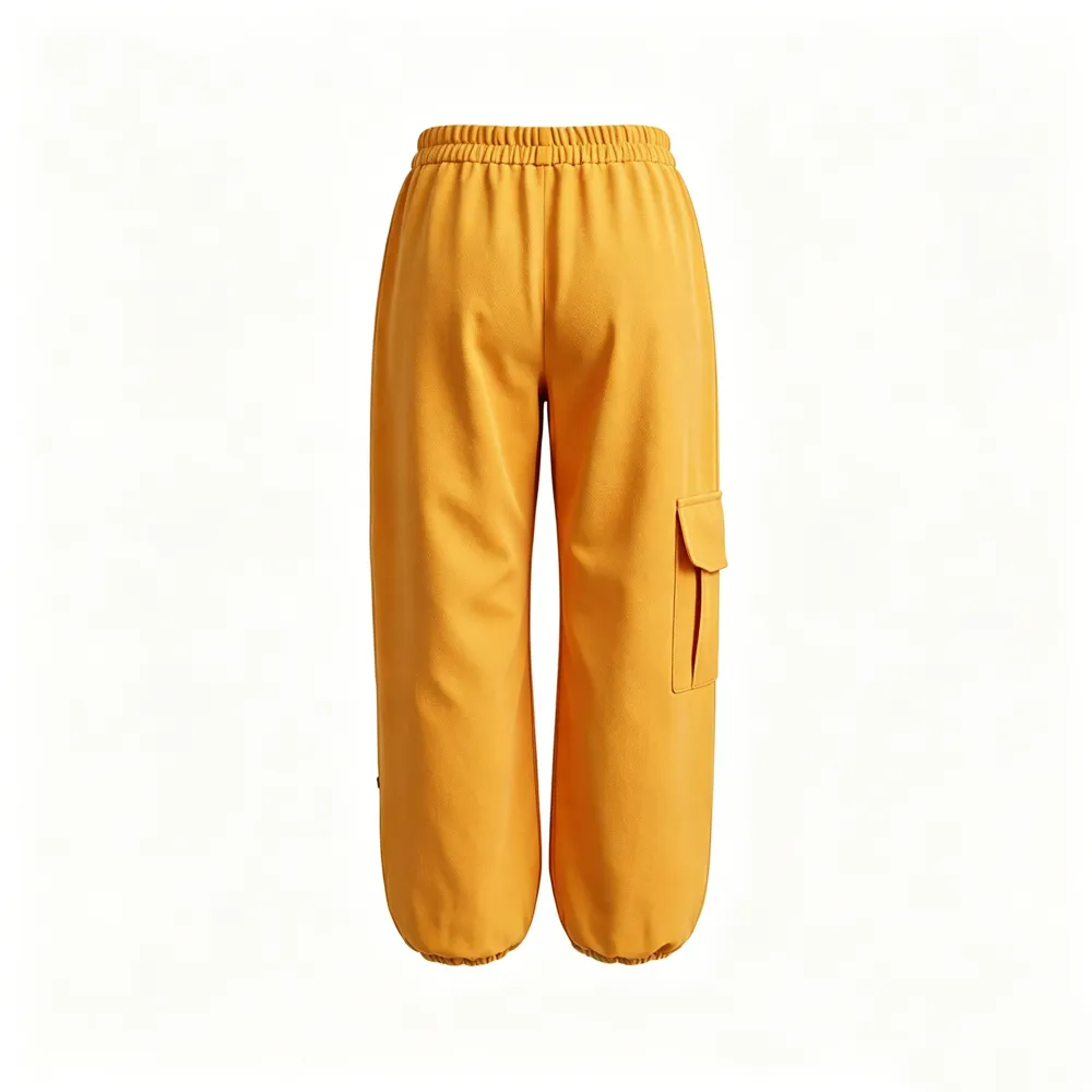 Kids Neon Color Loose Cargo Pants Hip Hop Dance Outfit with Elastic Waist for Stage Performance – photo 4