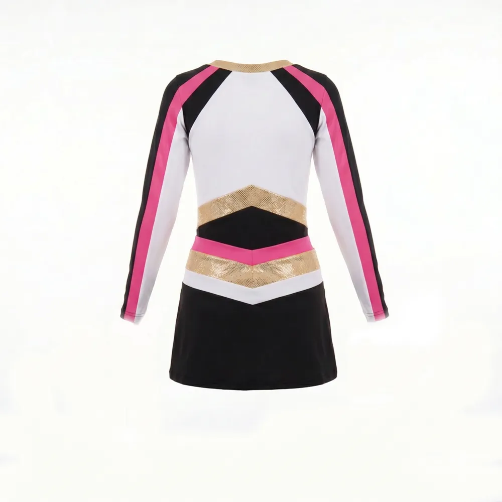 Varsity Cheerleading Costume with Color Block Design for School Spirit and Basketball Events – photo 4