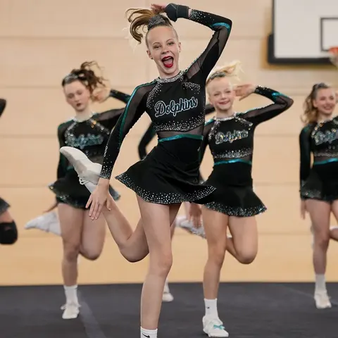 Children's Cheerleading Costume Sets for Campus Parties and Festival Celebrations