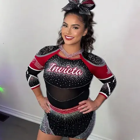 Children Plus Size Cheerleading Costumes Sets Design Sublimation Cheerleader Uniforms for Team Competition