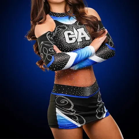 Cheerleading Uniform Sets Youth Sideline Competition Cheer Outfit Spandex/Polyester Fast Delivery