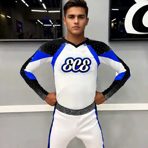 Rhinestone Cheerleading Wear Girls Cheerleading Uniforms for Competition