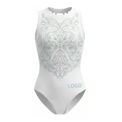 Gymnastic Leotard Sleeveless Durable Stitching Anti-Pilling Fabric Suitable for Gymnastics Practice and Competitions