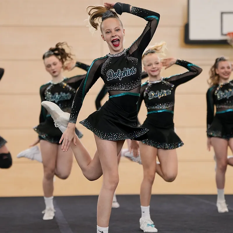 Children's Cheerleading Costume Sets for Campus Parties and Festival Celebrations
